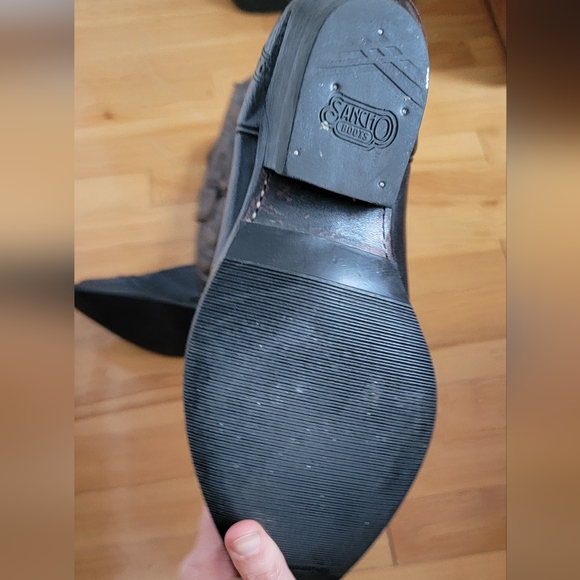 Sancho Black Cowboy Boots - Picture 3 of 6